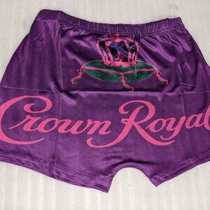 BK62 Hot Pink Crown Royal Printed Booty Shorts